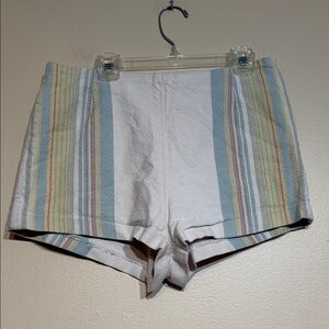 Free People Multicolor Striped High Waist Shorts
